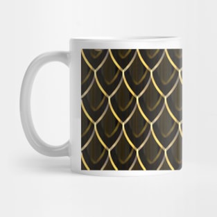 Dragon Scales Gold Mug